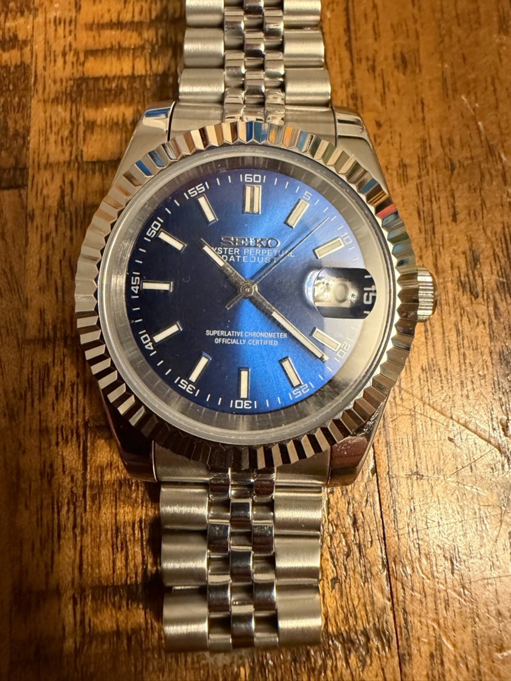 Seiko MOD Automatic Watch with Blue Dial